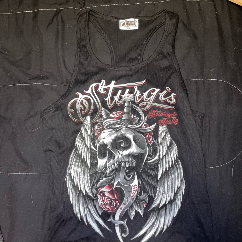 85th anniversary sturgis motorcycle rally 2025 Black Graphic Tank Top